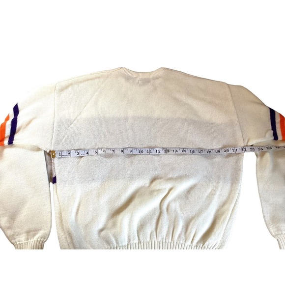 Vintage 80s Cliff Engle Cleveland Cavs XL Sweater White - Picture 4 of 7